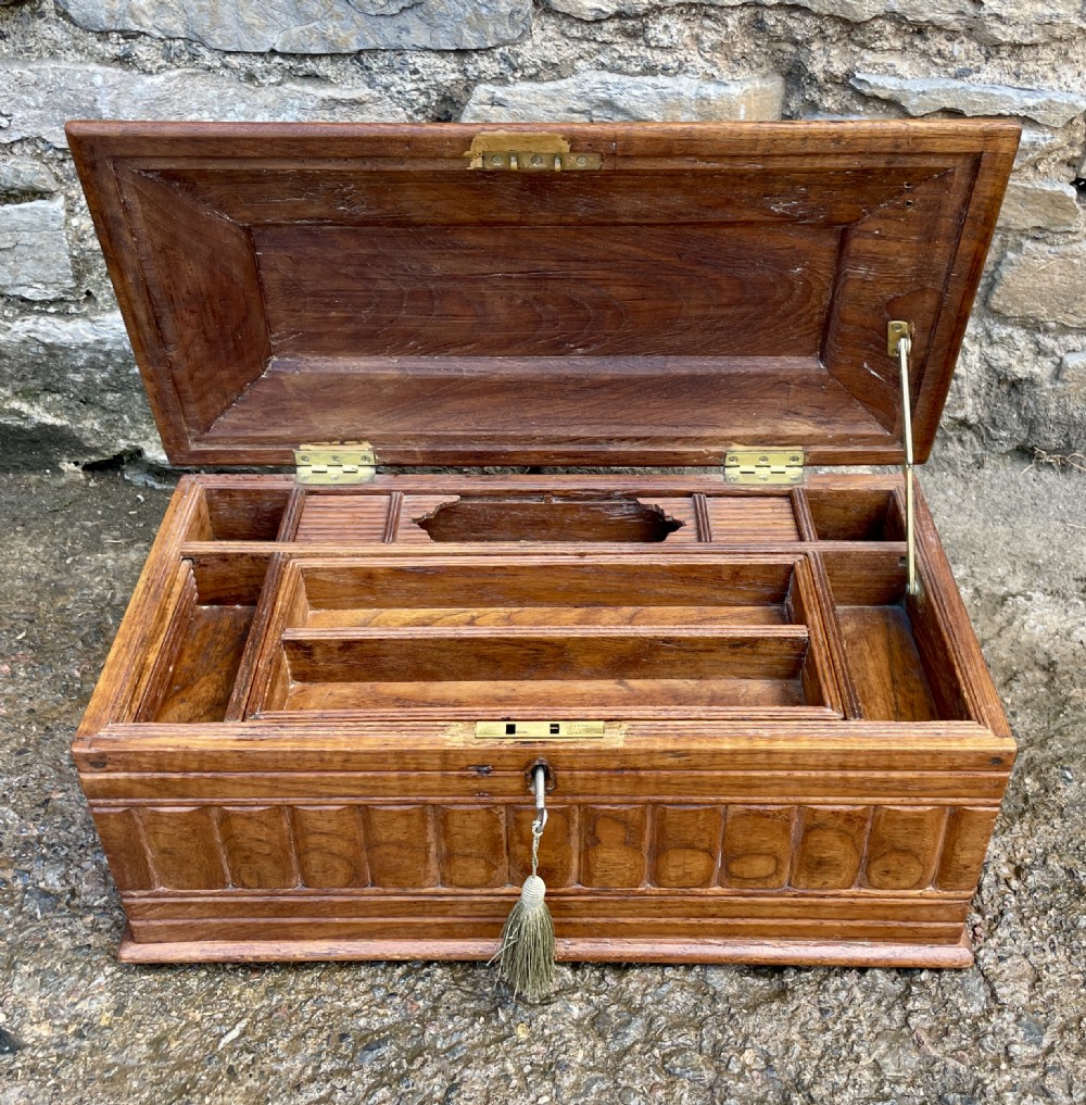 Antique Anglo Indian Teak Box View III