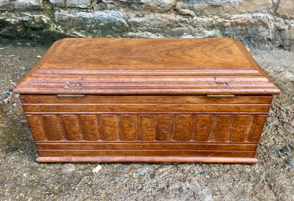 Antique Anglo Indian Teak Box View VI