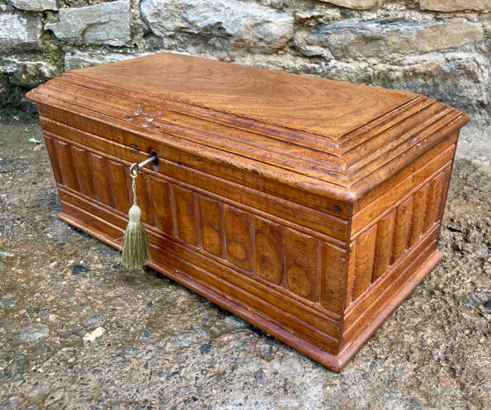 Antique Anglo Indian Teak Box View VIII