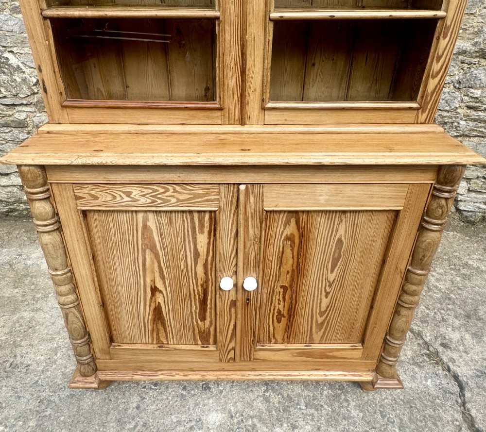Victorian Pine Glazed Dresser View IV