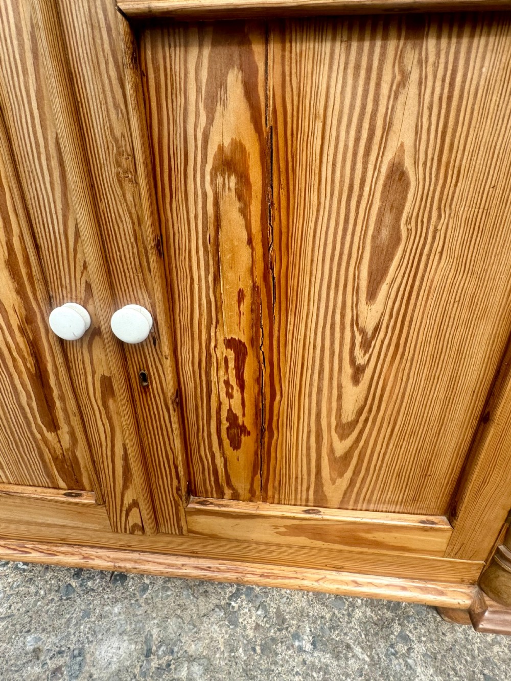 Victorian Pine Glazed Dresser View V