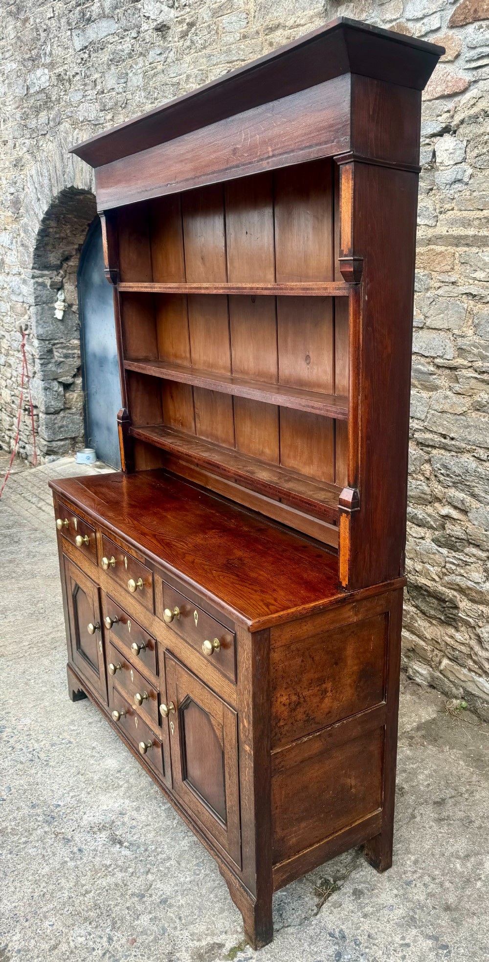 Georgian Welsh Oak Dresser View V