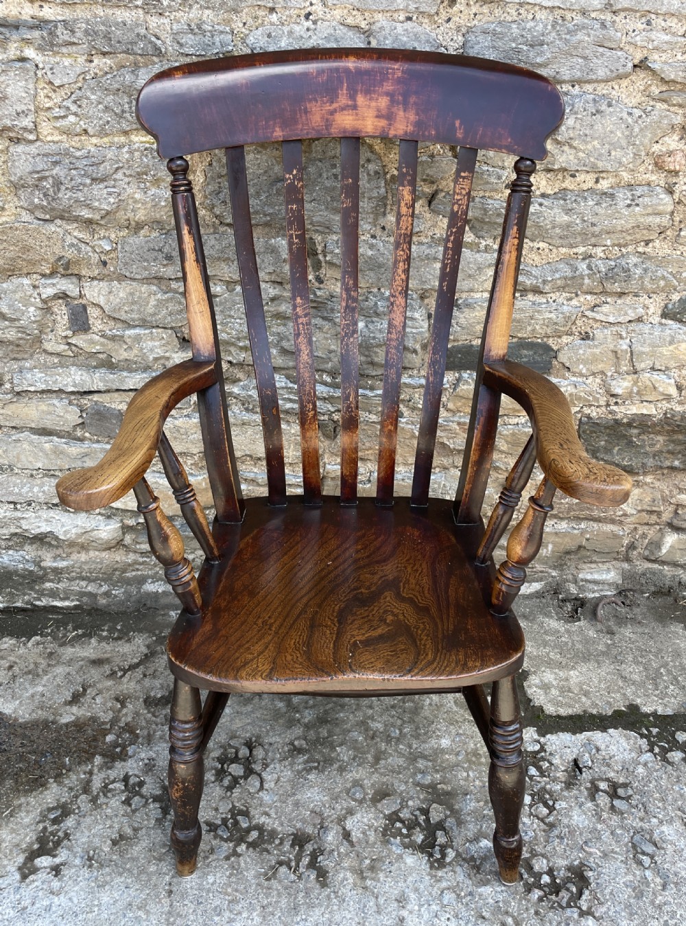 Victorian Lathe Back Farmhouse Chair