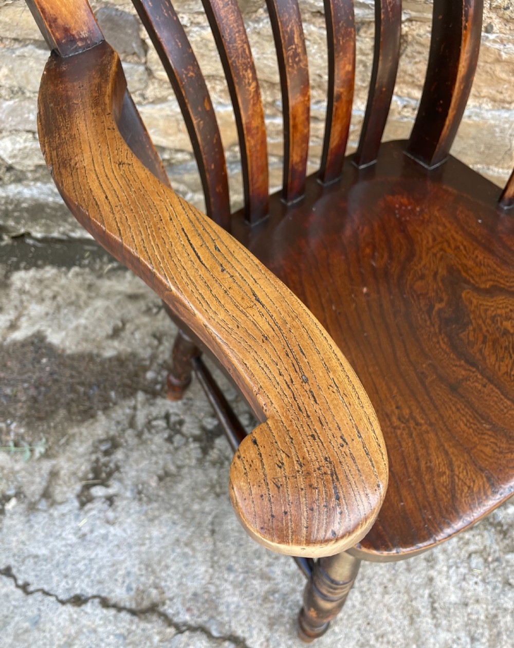 Victorian Lathe Back Farmhouse Chair View VI