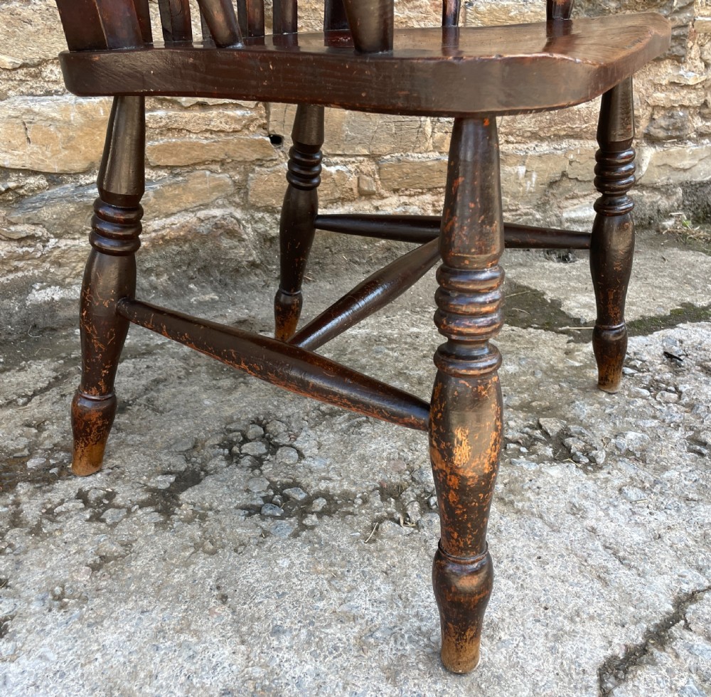 Victorian Lathe Back Farmhouse Chair View IX