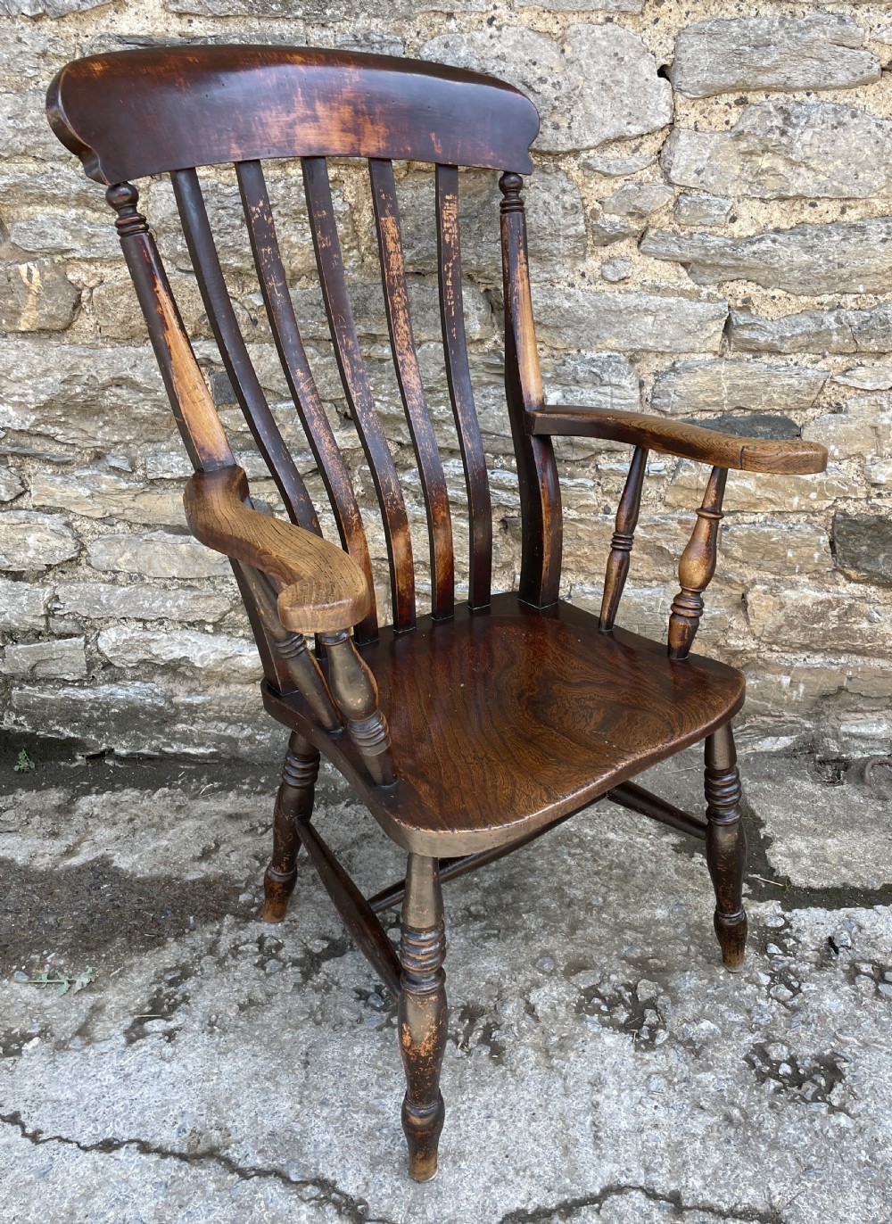 Victorian Lathe Back Farmhouse Chair View XI