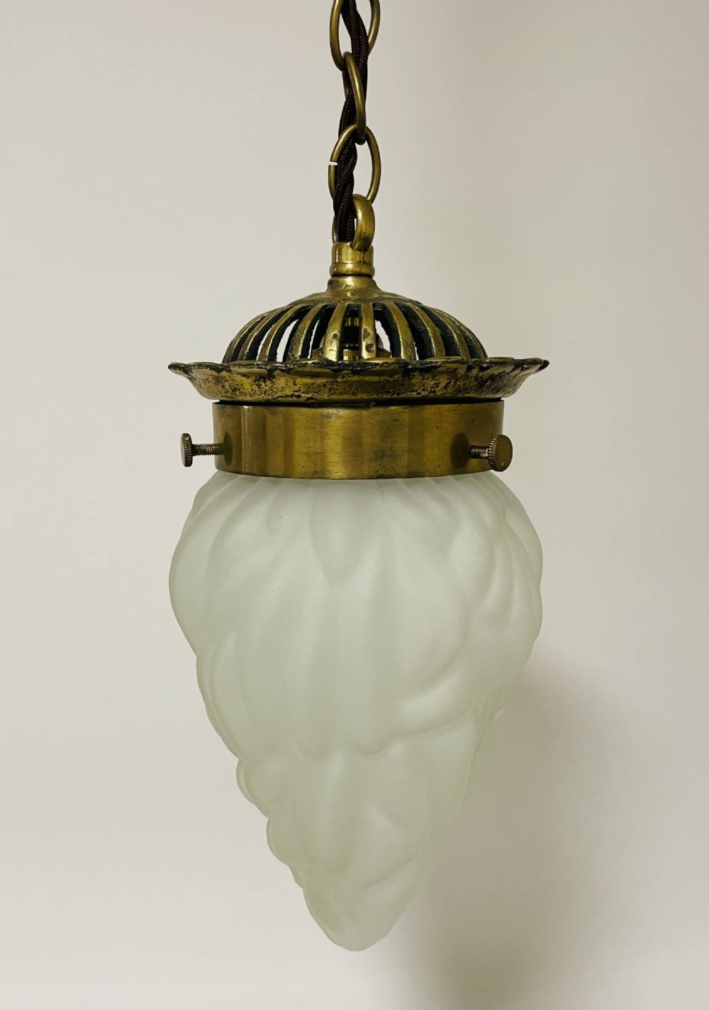 Antique Glass Flame Pendant Light