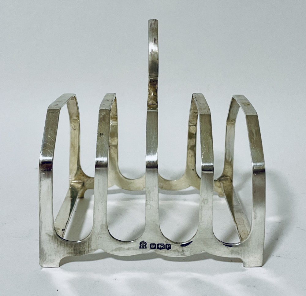 Antique Silver Toast Rack