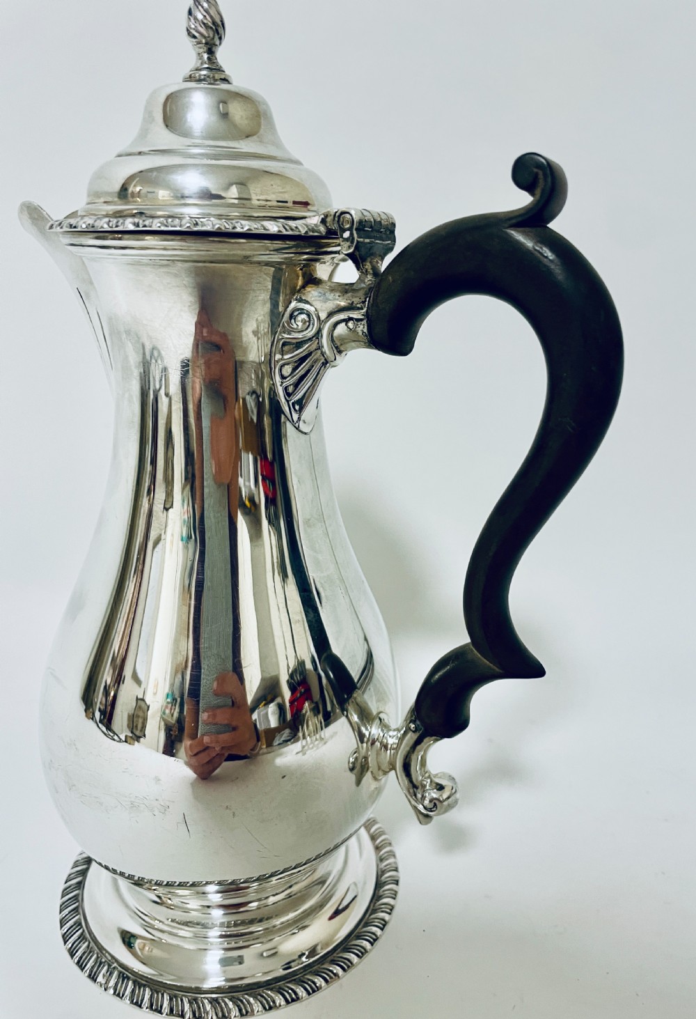 Antique Silver Hot Water Jug View III