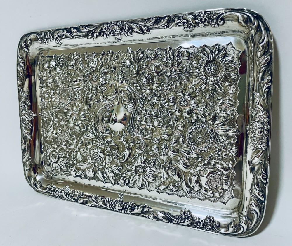 Edwardian Silver Tray View III