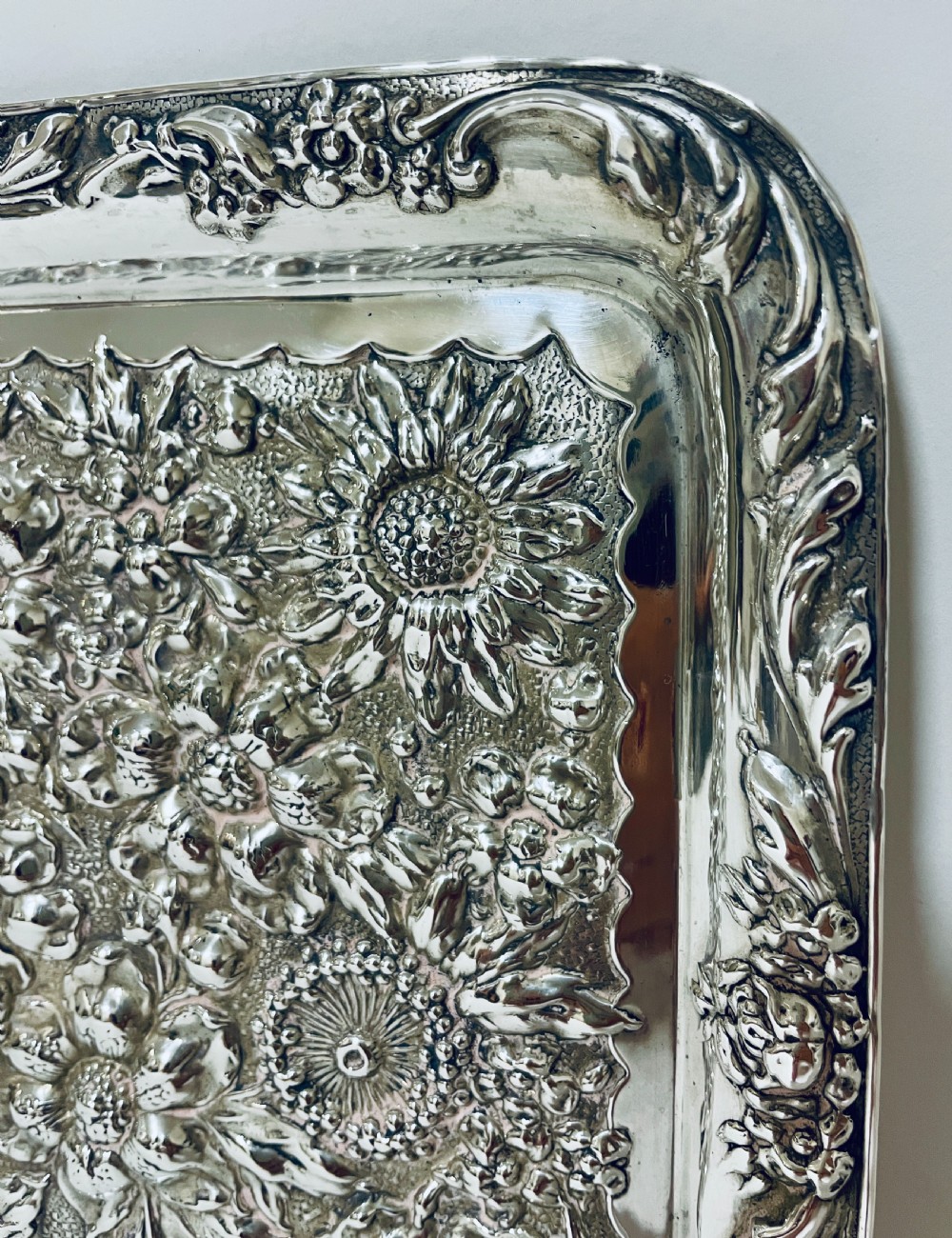 Edwardian Silver Tray View IV
