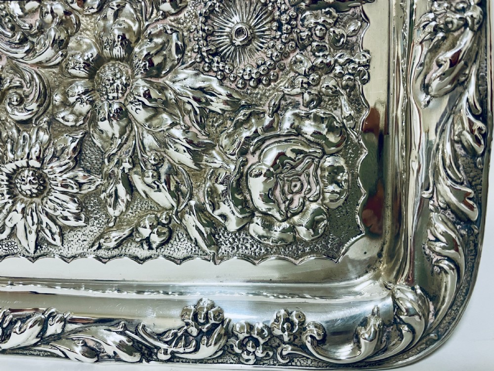 Edwardian Silver Tray View VI