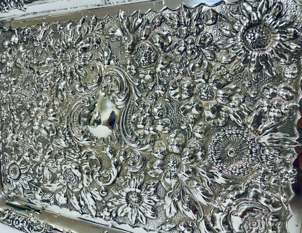 Edwardian Silver Tray View VII