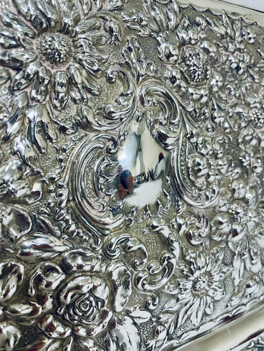 Edwardian Silver Tray View VIII