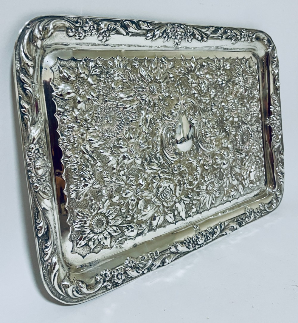 Edwardian Silver Tray View X