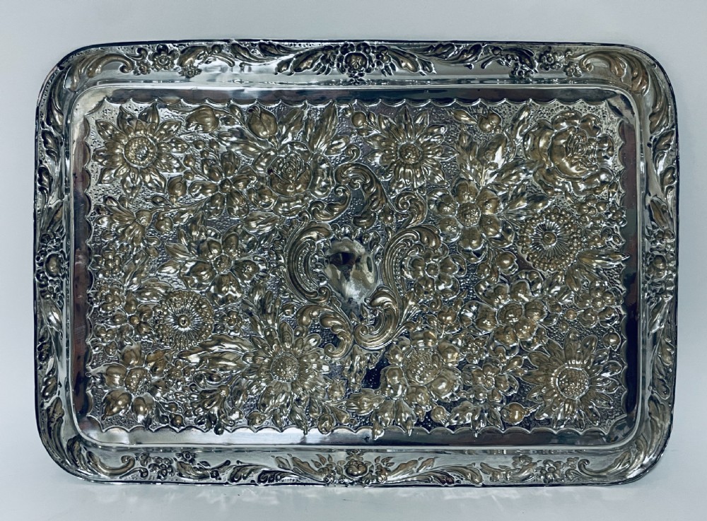 Edwardian Silver Tray View XII