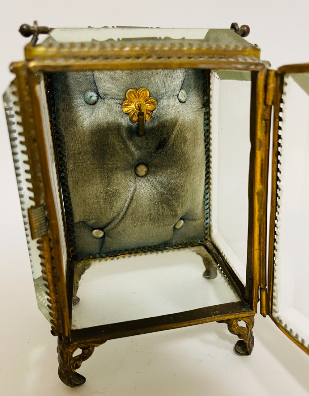 Antique French Glass Jewellery or Watch Casket View XIII
