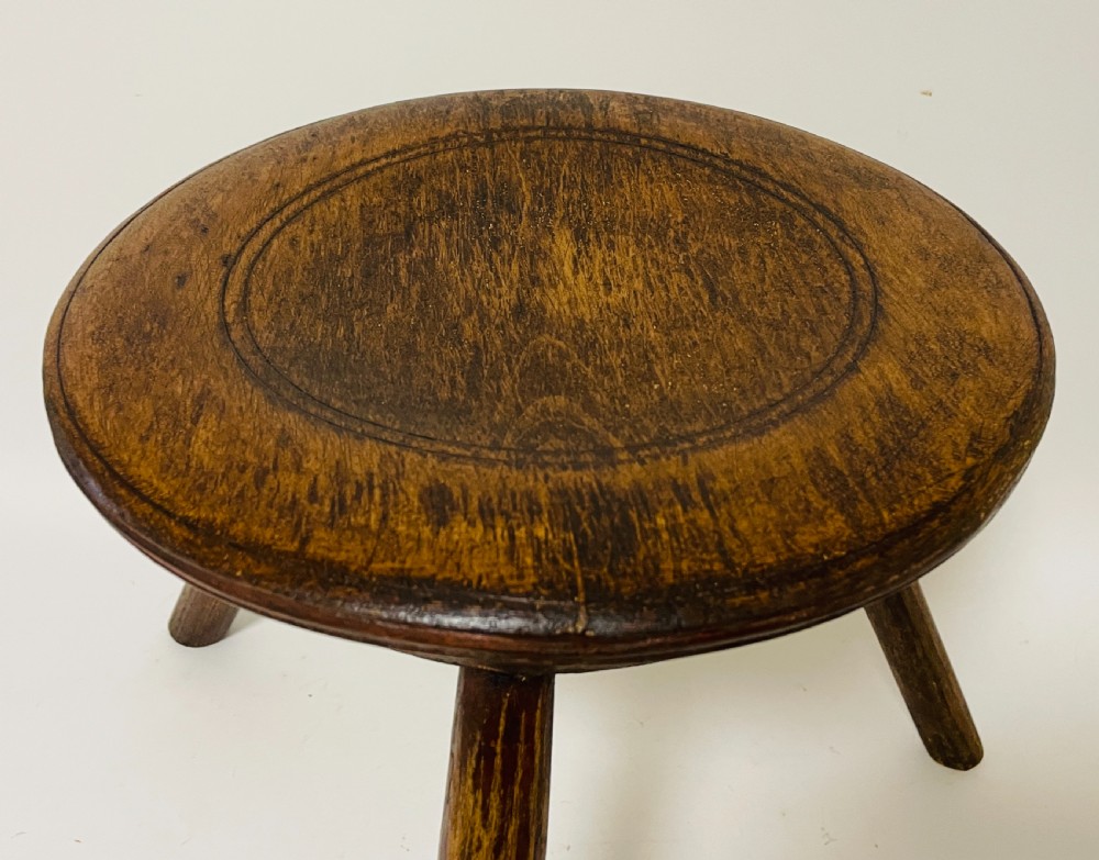 Antique Welsh Dairy Stool View II