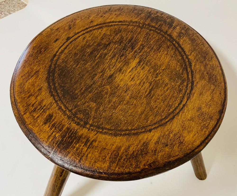 Antique Welsh Dairy Stool View III