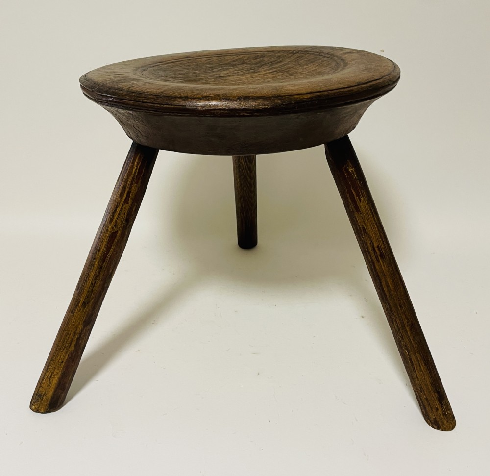 Antique Welsh Dairy Stool View IV