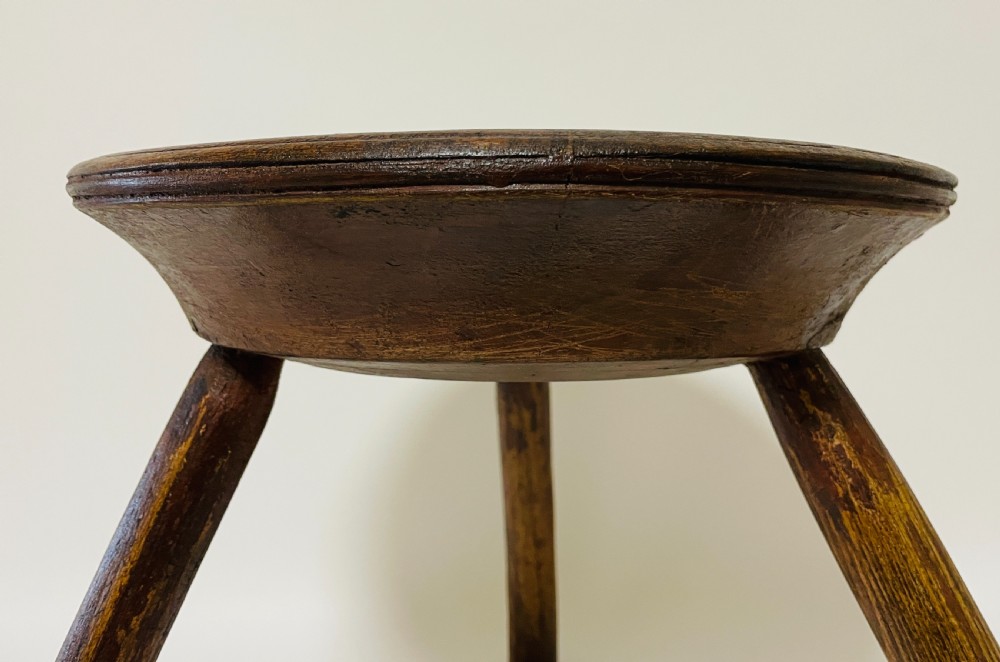 Antique Welsh Dairy Stool View VIII
