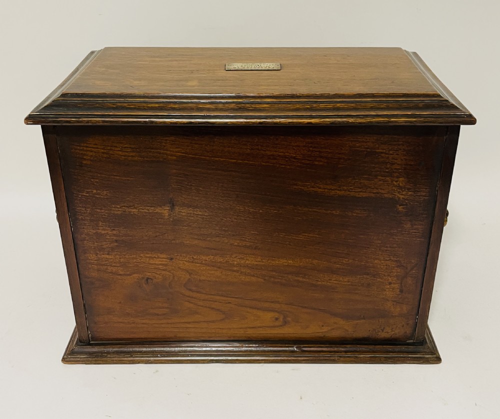 Edwardian Oak Smokers Cabinet with Imari Bowls View XIV