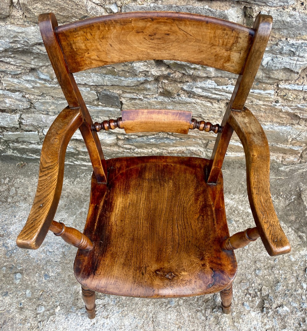 Victorian Elm Bar Back Windsor Chair View VI