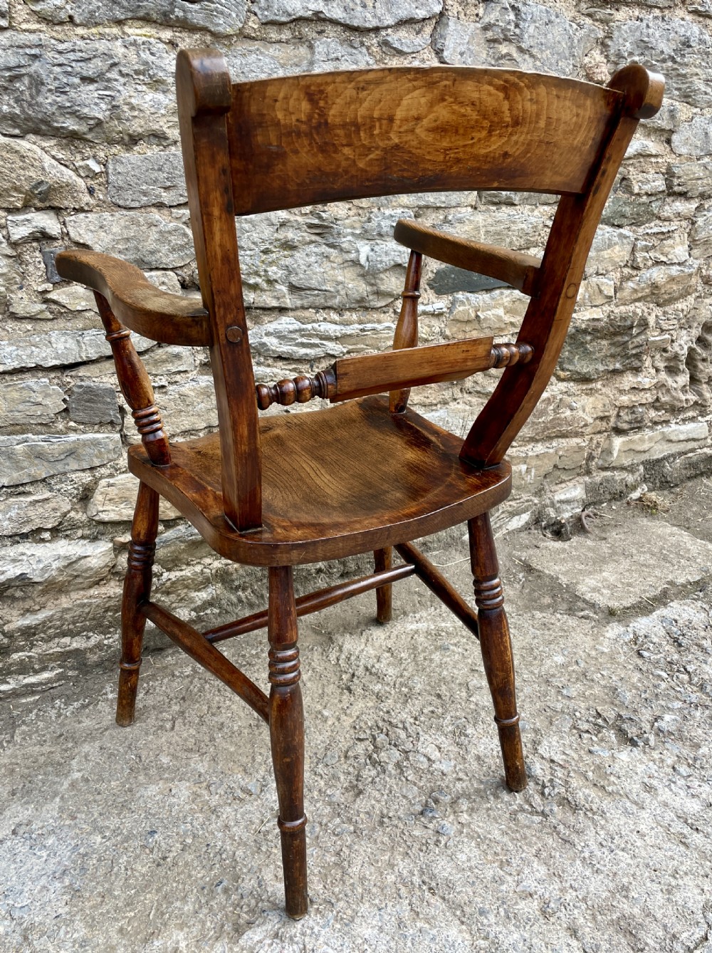 Victorian Elm Bar Back Windsor Chair View XIV