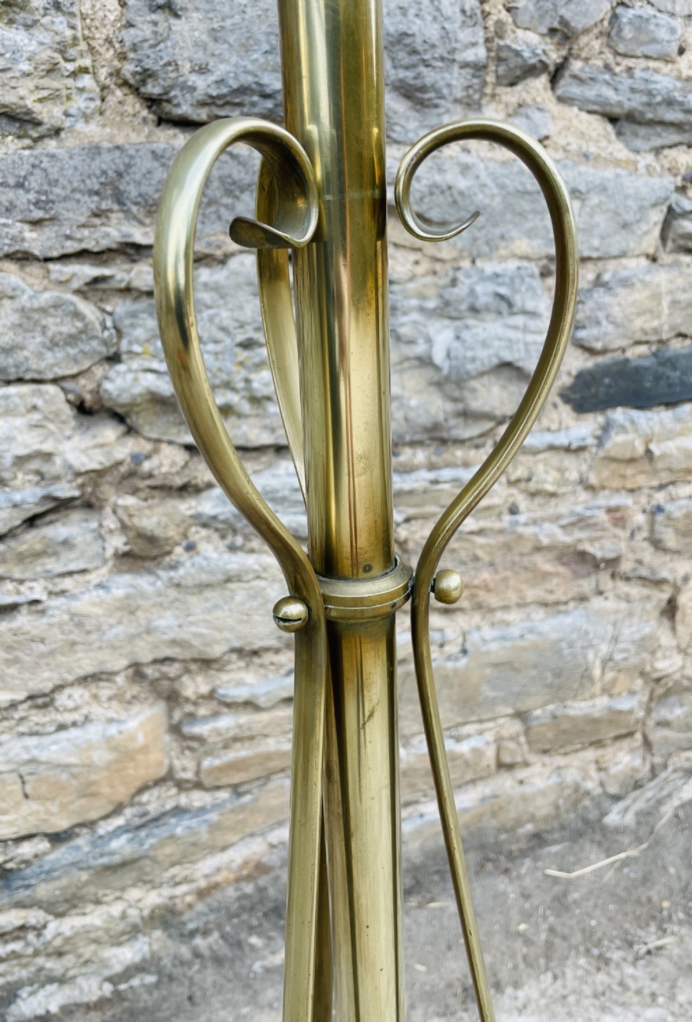 Victorian Brass Telescopic Standard Lamp View IV