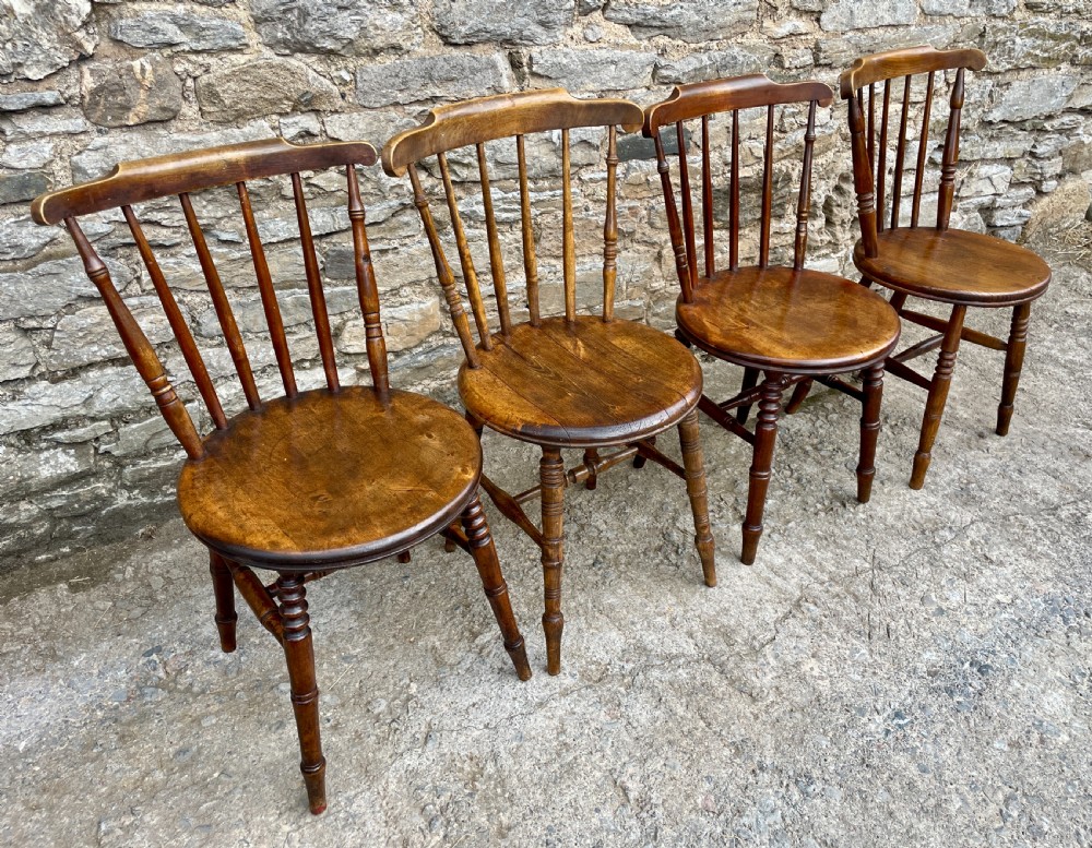 Harlequin Set of 4 Antique Penny Chairs View II