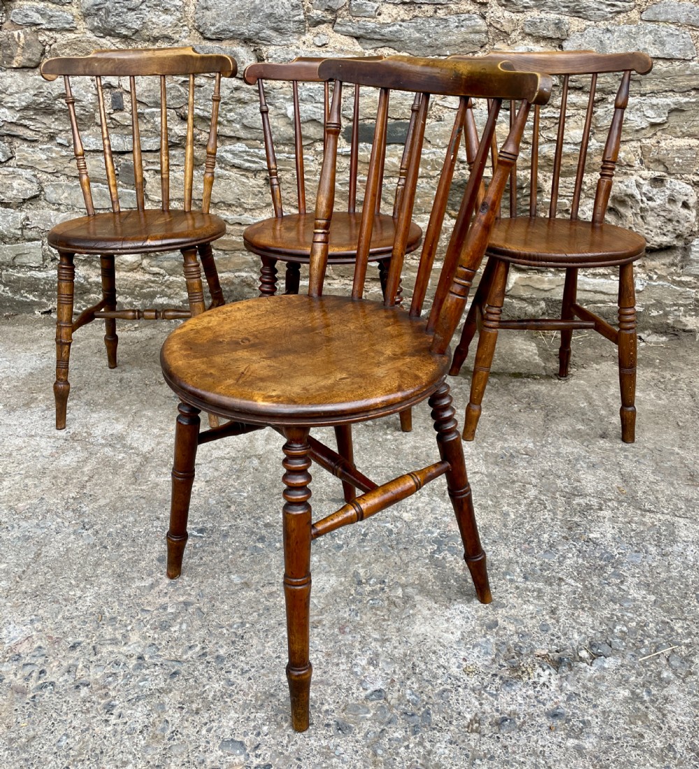 Harlequin Set of 4 Antique Penny Chairs View III