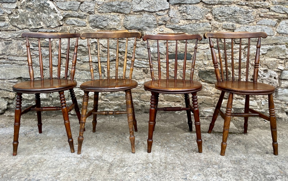 Harlequin Set of 4 Antique Penny Chairs View IX