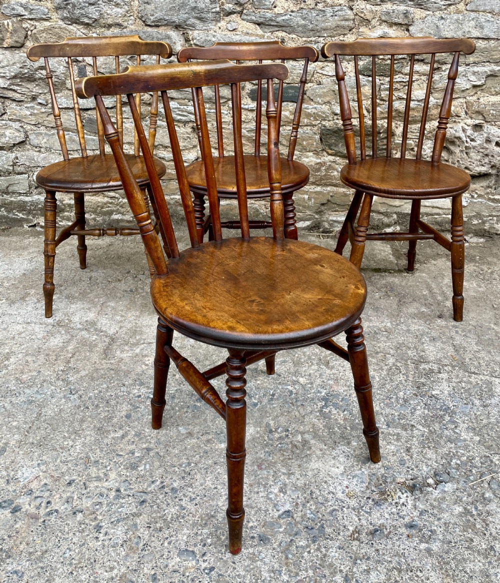 Harlequin Set of 4 Antique Penny Chairs View XII