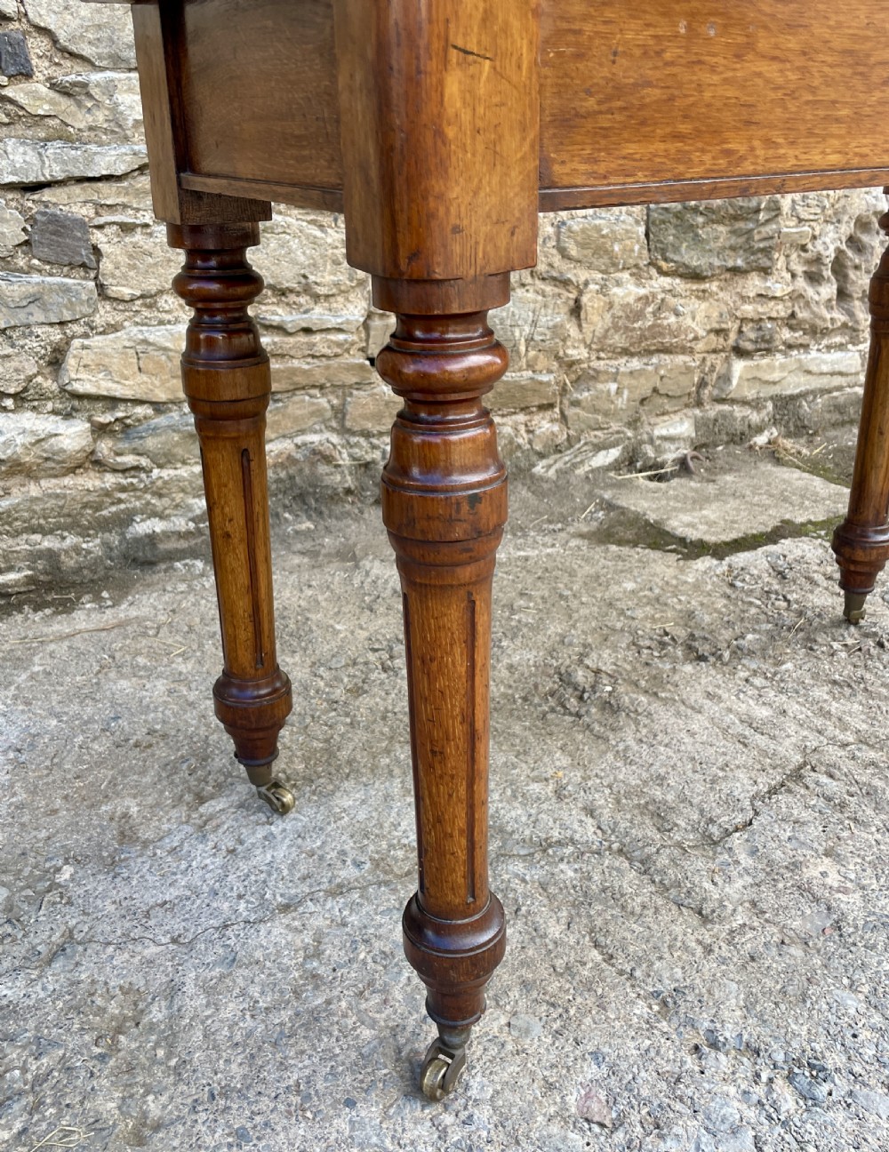 Victorian Oak Fold Over Card Table View X