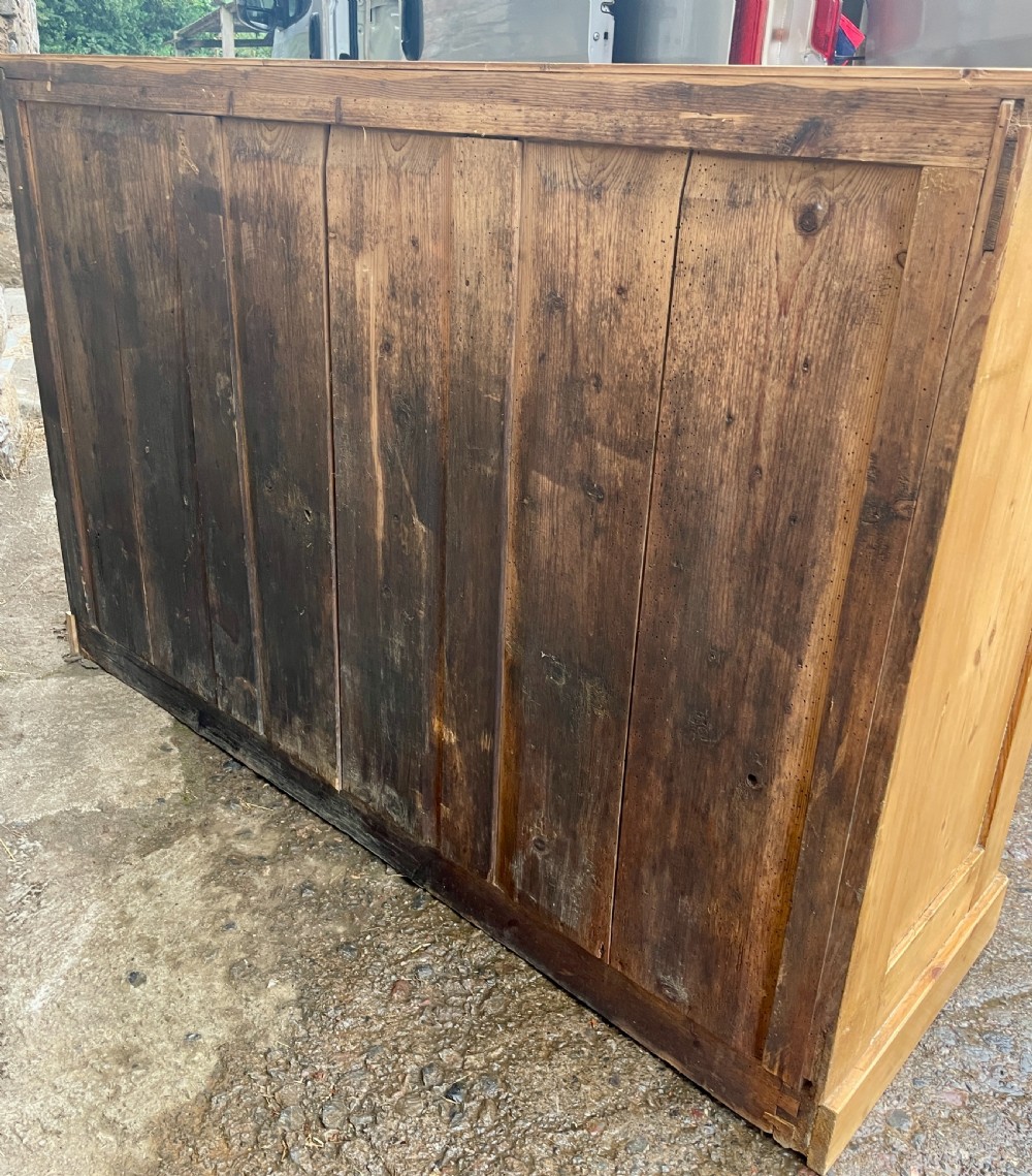 Antique Pine Sideboard with Bread Board View XV