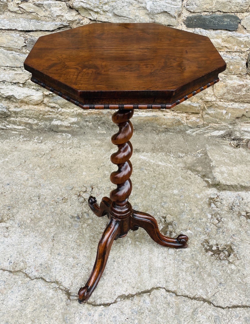 Victorian Rosewood Octagonal Lamp Table
