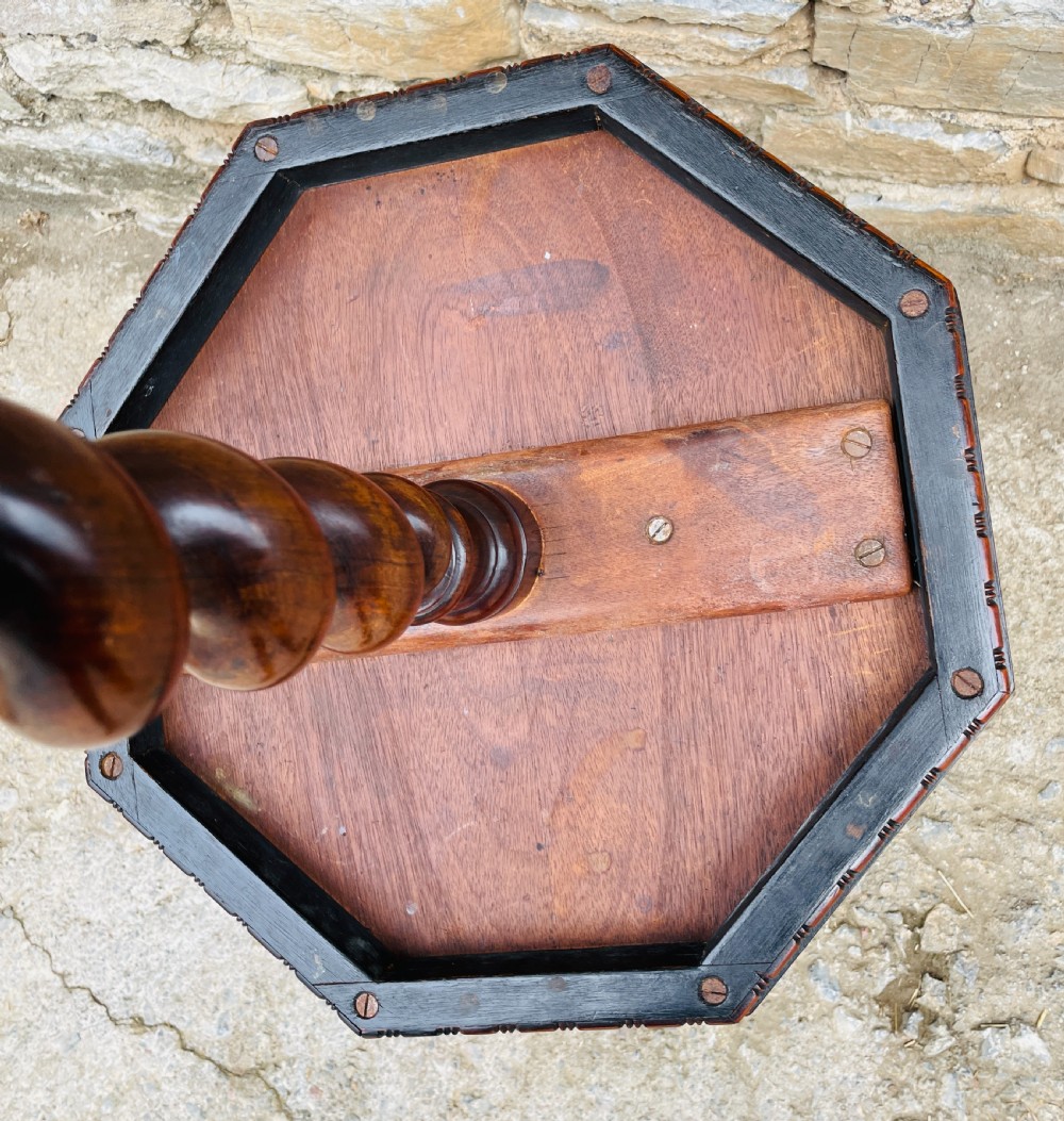 Victorian Rosewood Octagonal Lamp Table View VII