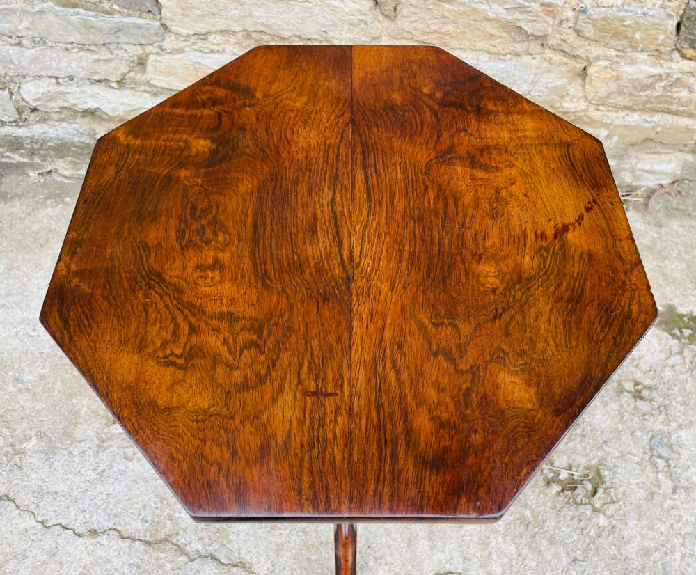Victorian Rosewood Octagonal Lamp Table View VIII