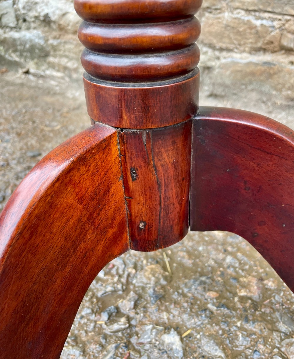 Regency Mahogany Tilt Top Wine Table View IX
