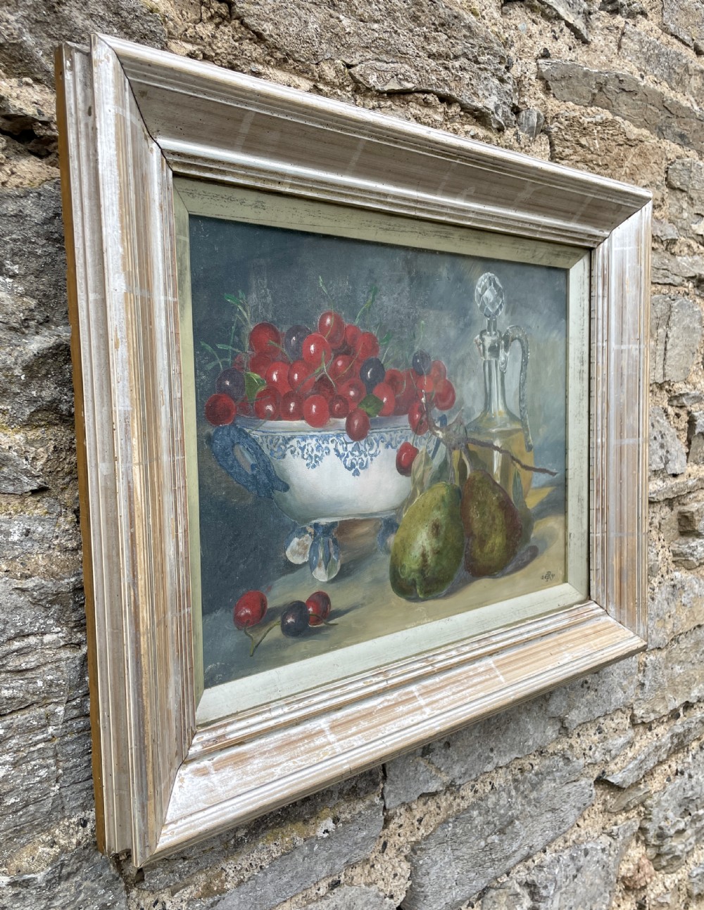 Victorian Still Life Oil on Canvas View IV