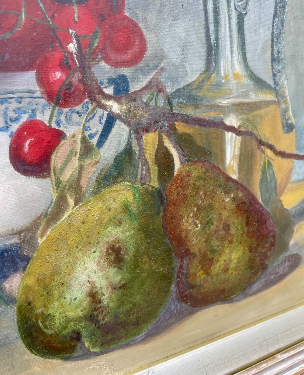 Victorian Still Life Oil on Canvas View VIII