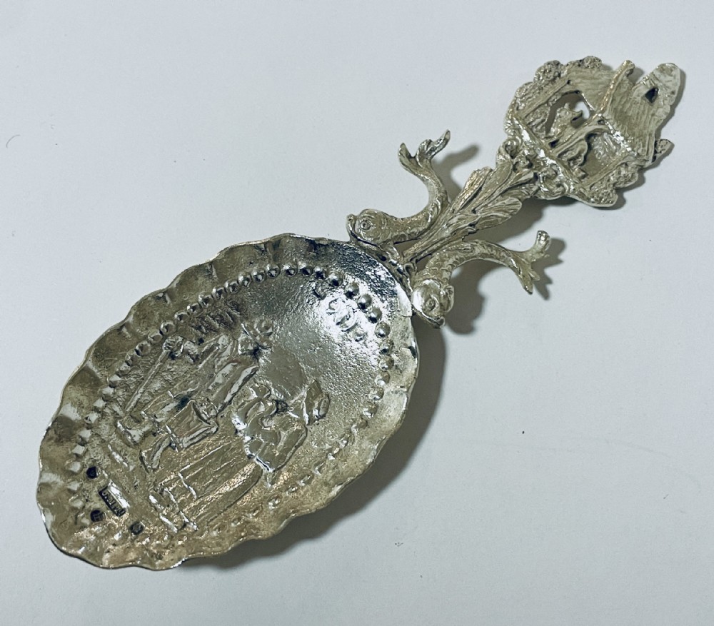 Antique Scottish Silver Caddy Spoon