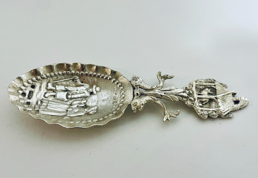 Antique Scottish Silver Caddy Spoon View IV