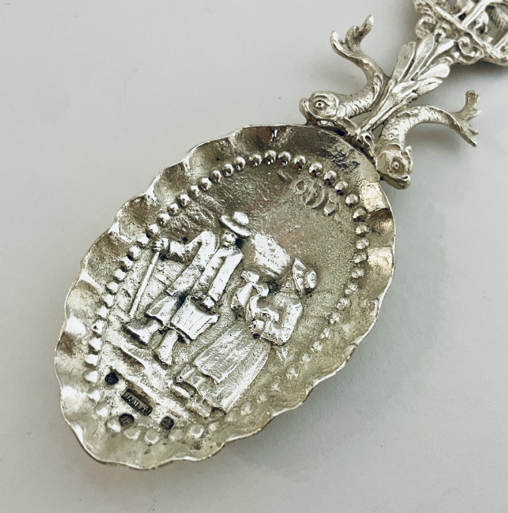 Antique Scottish Silver Caddy Spoon View VI