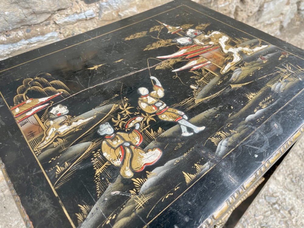 Victorian Chinoiserie Sewing Cabinet View VI