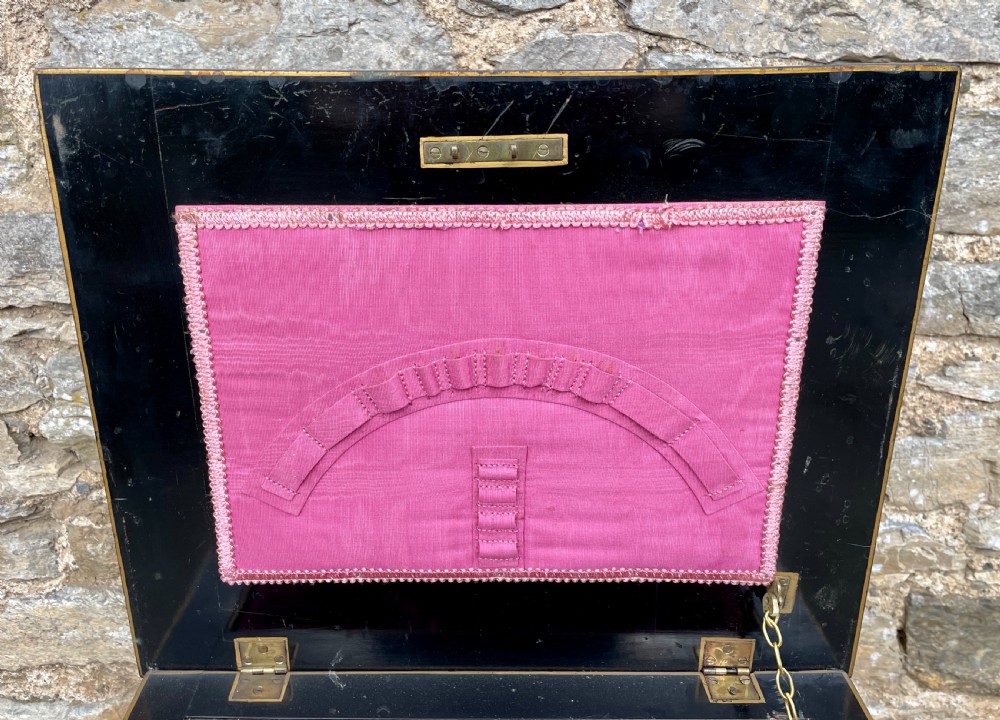 Victorian Chinoiserie Sewing Cabinet View IX