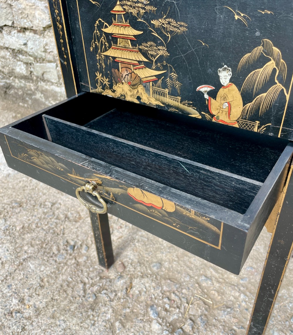 Victorian Chinoiserie Sewing Cabinet View XII