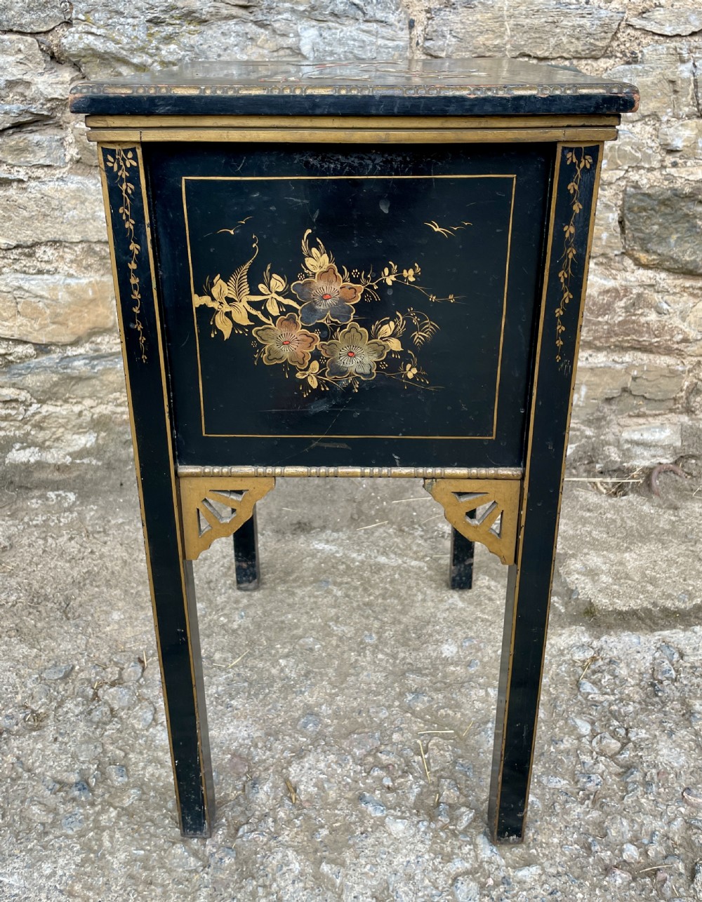 Victorian Chinoiserie Sewing Cabinet View XIII