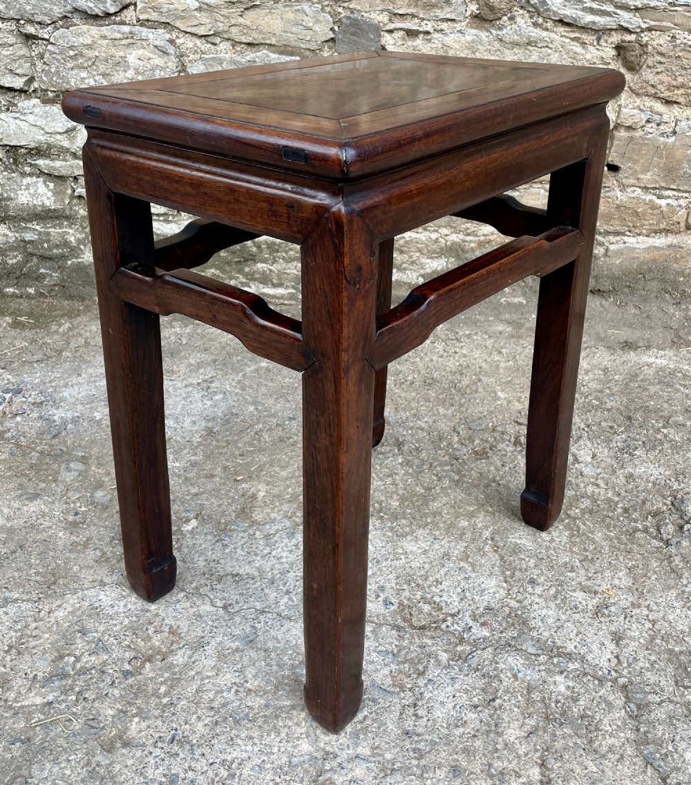 Antique Chinese Hardwood Padauk Table View XI
