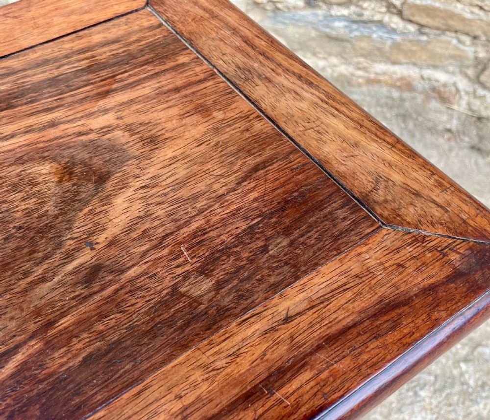 Antique Chinese Hardwood Padauk Table View XIII